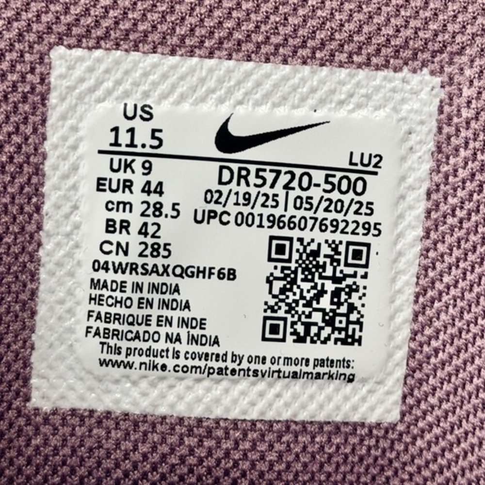 Nike Air Zoom Bella 6 Plum Purple Training Shoes DR5720-500 Womens 11.5 - Picture 8 of 8